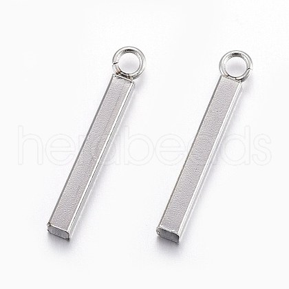 Tarnish Resistant 201 Stainless Steel Pendants STAS-L214-08P-1