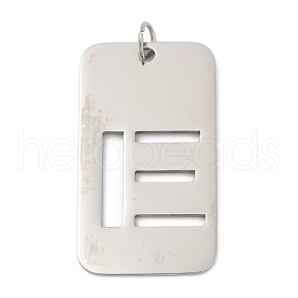 304 Stainless Steel Pendants STAS-M115-01P-E-1