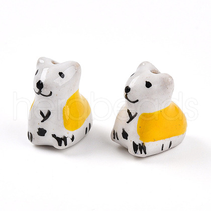 Handmade Porcelain Beads PORC-N009-09C-1