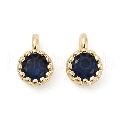 Brass Pave Cubic Zirconia Pendants KK-H204-03KCG-02-1