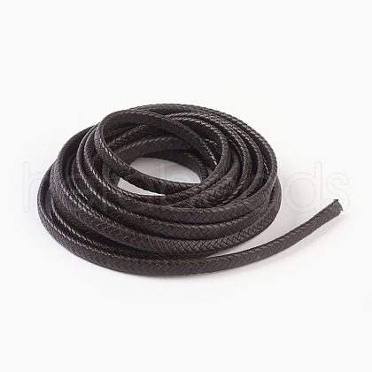 Braided Leather Cord WL-F009-C02-10x5mm-1