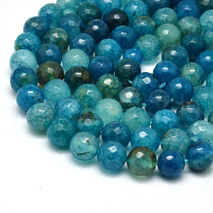 Natural Agate Bead Strands X-G-K166-07F-10mm-01-1