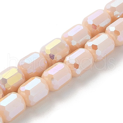 Electroplate Glass Beads Strands EGLA-D030-06B-1