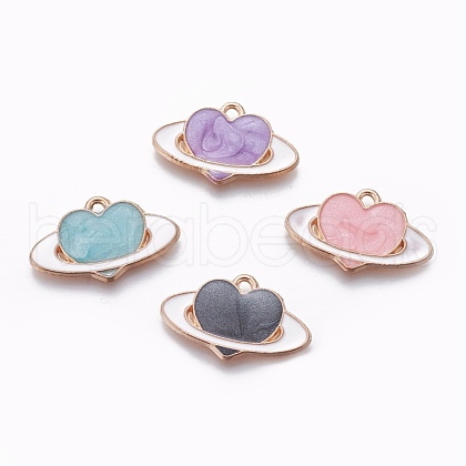 Alloy Enamel Pendants ENAM-L017-B-1