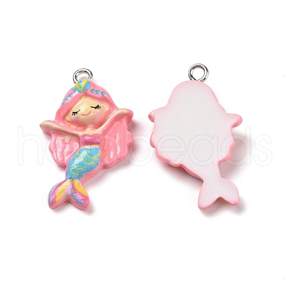 Opaque Resin Pendants RESI-J023-11C-1