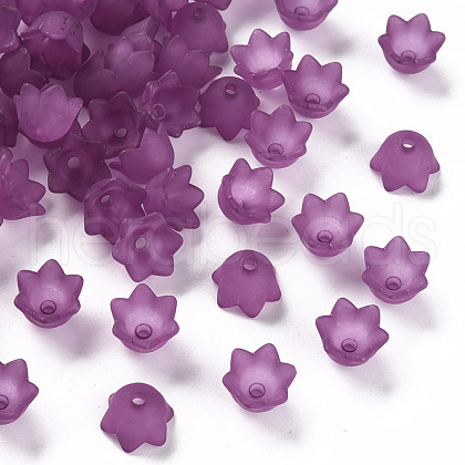 Transparent Acrylic Beads Caps PL543-7-1
