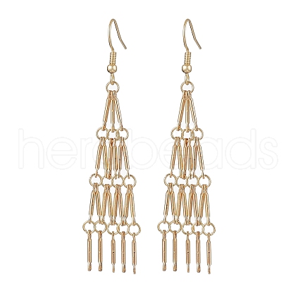 304 Stainless Steel Link Bar Dangle Earrings EJEW-JE05966-01-1