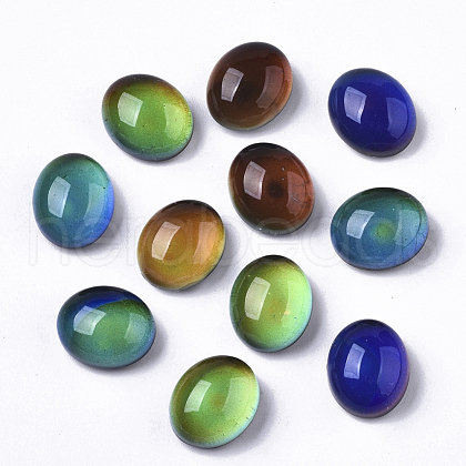 Translucent Glass Cabochons GLAA-T023-02C-1