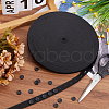 Gorgecraft 20Pcs Resin Buttons with 30M Polypropylene & Polycotton Flat Elastic Cord DIY-GF0009-64A-4