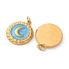 304 Stainless Steel Enamel Pendants STAS-U061-34G-B02-2