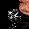 Alloy Adjustable Open Cuff Rings FS-WG8E8AD-02-2