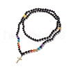 Cross Pendant Necklace NJEW-JN03701-2