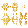AHADERMAKER 12Pcs 6 Style Auspicious Cloud Computerized Embroidery Cloth Iron on/Sew on Patches DIY-GA0006-29-1