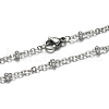 Tarnish Resistant 304 Stainless Steel Rolo Chains Necklaces NJEW-O083-A-07P-1