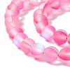 Synthetic Moonstone Beads Strands G-E573-01A-05-4