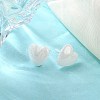 Hypoallergenic Bioceramics Zirconia Ceramic Heart Stud Earrings EJEW-C065-02E-2