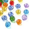 350Pcs 7 Style Baking Paint & Electroplate Glass Beads EGLA-YW0001-18-5