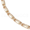 Brass Twisted Link Chain Necklaces NJEW-JN04866-4