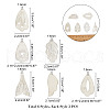 SUPERFINDINGS 6 Styles Natural Capiz Shell Pendants SHEL-FH0001-02-2
