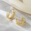 Brass Hoop Earrings FS-WGB426A-01-2
