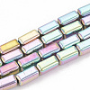 Electroplate Non-magnetic Synthetic Hematite Beads Strands G-N0322-11B-1