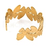 304 Stainless Steel Cuff Bangles for Women BJEW-D048-04G-3
