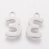 Tarnish Resistant 201 Stainless Steel Charms STAS-Q201-T408-3-2