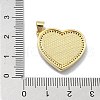 Brass Micro Pave Clear Cubic Zirconia Pendants KK-A221-19B-G-3