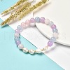 Stone Stretch Bracelet for Girl Women BJEW-JB06810-2