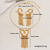 Elegant Zinc Alloy Hollow Heart Tassel Jewelry Set for Women HX7925-5
