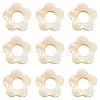 30Pcs Natural Freshwater Shell Beads Frames SHEL-CJ0001-27-3