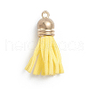 Faux Suede Cord Tassels Pendant Decorations HJEW-WH0006-18C-1