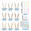  9Pcs Bamboo Circular Knitting Needles DIY-NB0010-86-2