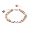 Handmade Polymer Clay Beads Bracelets Set BJEW-TA00043-01-10