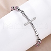 201 Stainless Steel Link Chain Bracelets BJEW-A032-02P-01-4