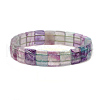 Natural Fluorite Gemstone Stretch Bracelets BJEW-F406-B06-3