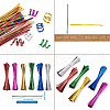 Plastic Wire Twist Ties AJEW-TA0017-17B-9