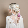 SUPERFINDINGS 6Pcs 6 Colors Cloth Flower Collar Choker Necklace NJEW-FH0001-11-3
