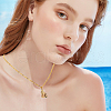 Beebeecraft 8Pcs Brass Micro Pave Cubic Zirconia Pendants KK-BBC0014-40-5