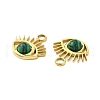 Natural Malachite Eye Charms STAS-J401-VC553-3