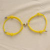 Alloy Heart-shaped Magnetic Braided Rope Bracelets for Couple Girlfriends WG59636-18-1