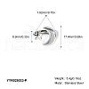 Stainless Steel Cuff Rings for Women OK6471-3-2