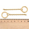 Ion Plating(IP) 304 Stainless Steel Split Key Ring Clasps X1-STAS-L226-009A-G-3
