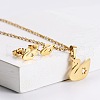 201 Stainless Steel Pendant Necklace & Stud Earring Sets FS-WGB816B-23-1