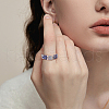  1 Strand Square Natural Lapis Lazuli Beads Strands G-NB0005-59-6