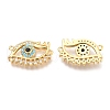 Brass Micro Pave Colorful Cubic Zirconia Pendants ZIRC-O036-51G-2