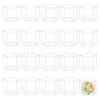 Hexagon Plastic Storage Boxes with Hat Cover CON-WH0084-81-1