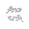 Non-Tarnish 304 Stainless Steel Connector Charms STAS-N095-119-2