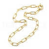 Brass Paperclip Chain Necklaces NJEW-A042-14G-2