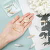 BENECREAT 12Pcs 2 Style Natural Rose Quartz Double Terminated Pointed Pendants G-BC0001-07-3